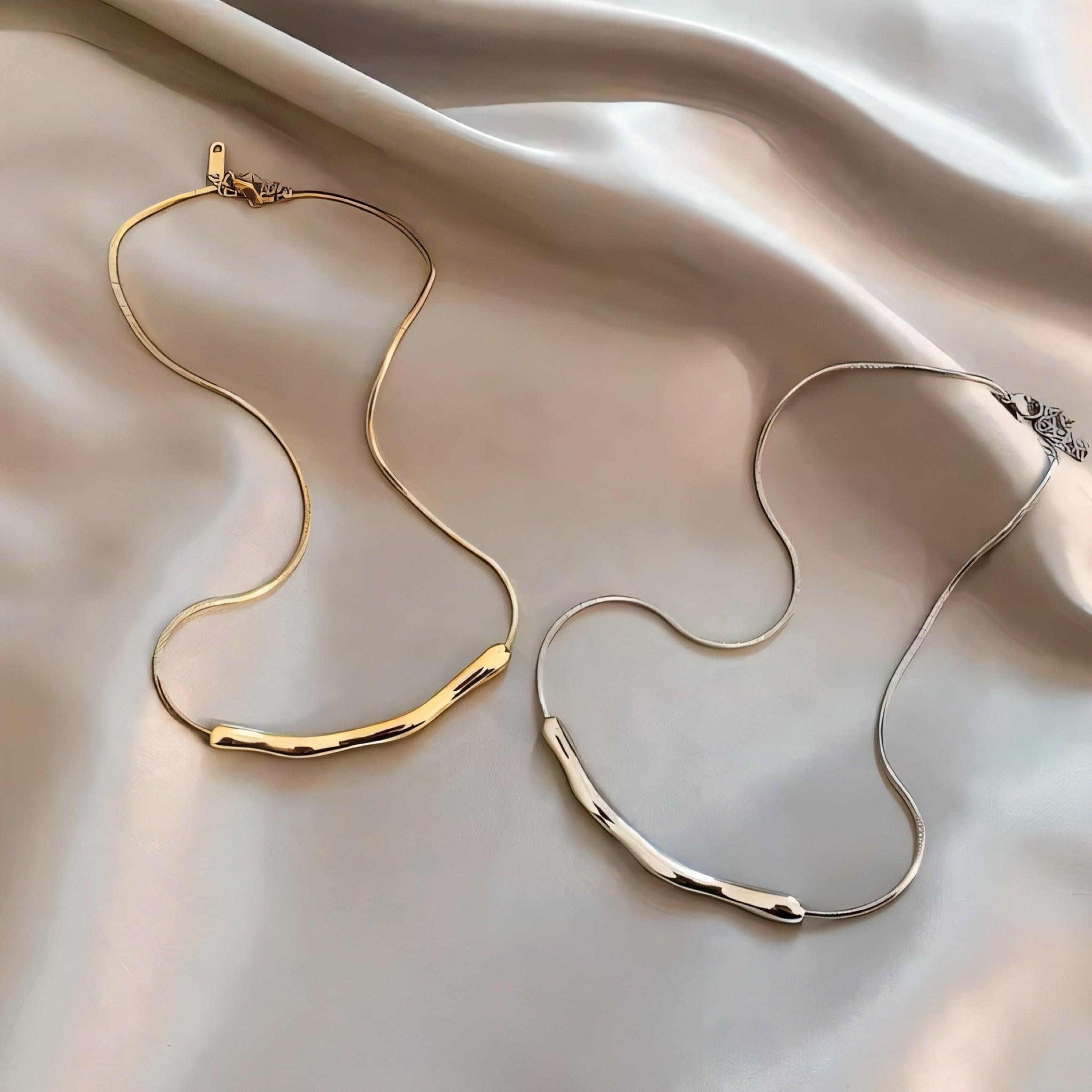 Serene Curve Necklace by Elysienne